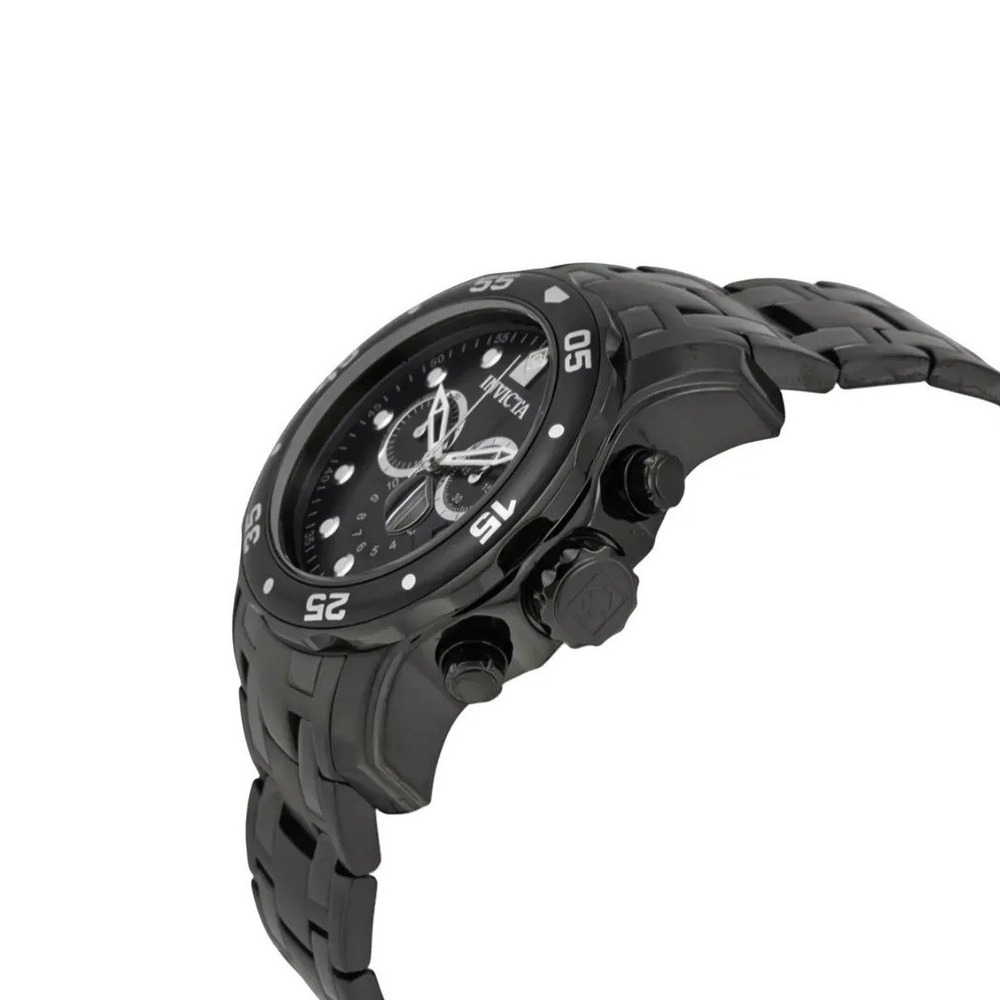 Invicta Pro Diver 0076 Chronograph Watch 48 mm Black Ion Plated Stainless Steel - Picture 7 of 16